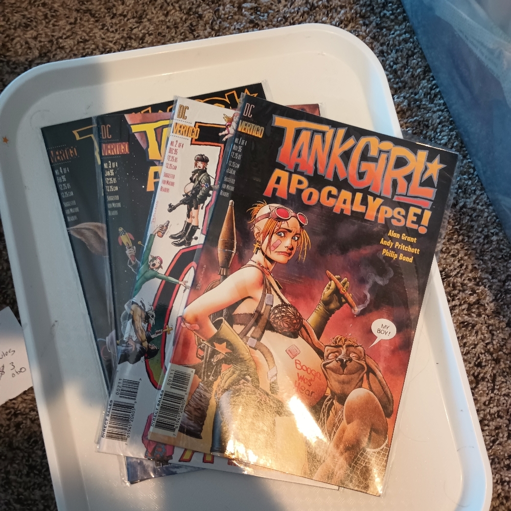 Rare vintage Tank Girl Apocalypse miniseries full set. #1-4